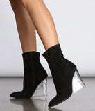 Clearly The Right Choice Wedge Booties