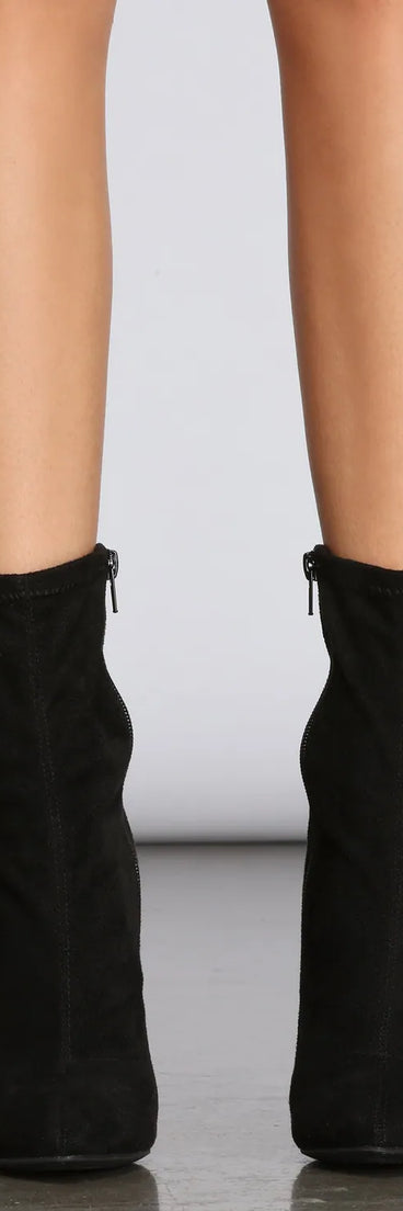 Clearly The Right Choice Wedge Booties