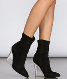 Clearly The Right Choice Wedge Booties