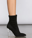 Clearly The Right Choice Wedge Booties
