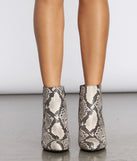 Goodnight Hiss Snake Print Booties