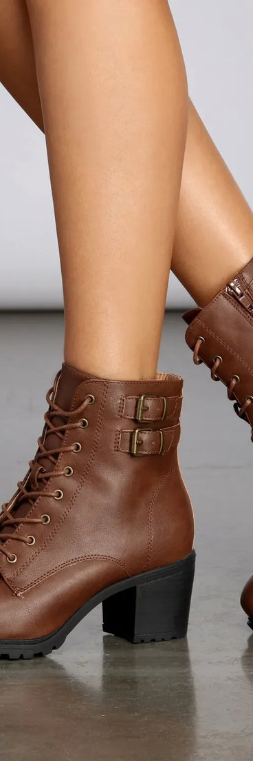 True To Me Faux Leather Booties