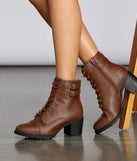 True To Me Faux Leather Booties