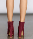 Sunday Funday Faux Suede Heel