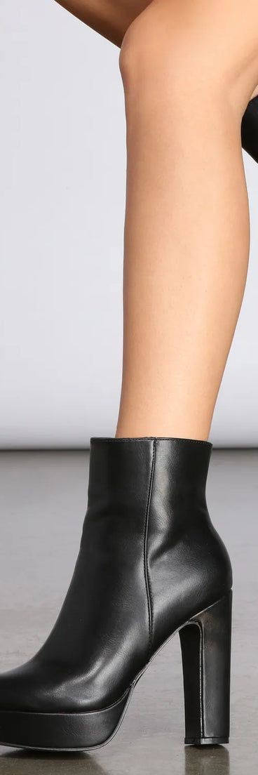 Keep Ya Head Up Platform Booties