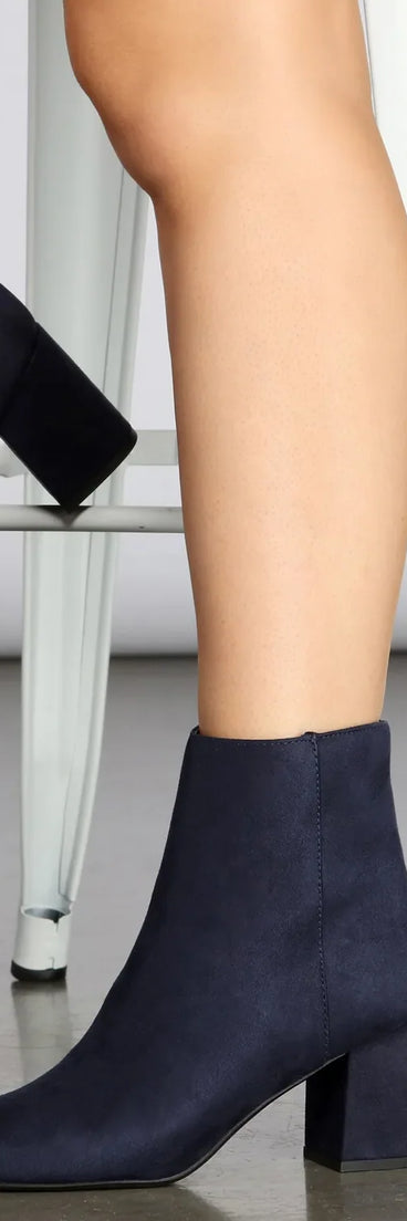 Don't Tempt Me Faux Suede Booties