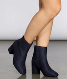 Don't Tempt Me Faux Suede Booties
