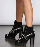 Gemstone Babe Faux Suede Lug Boots