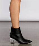 The Little Details Faux Leather Booties