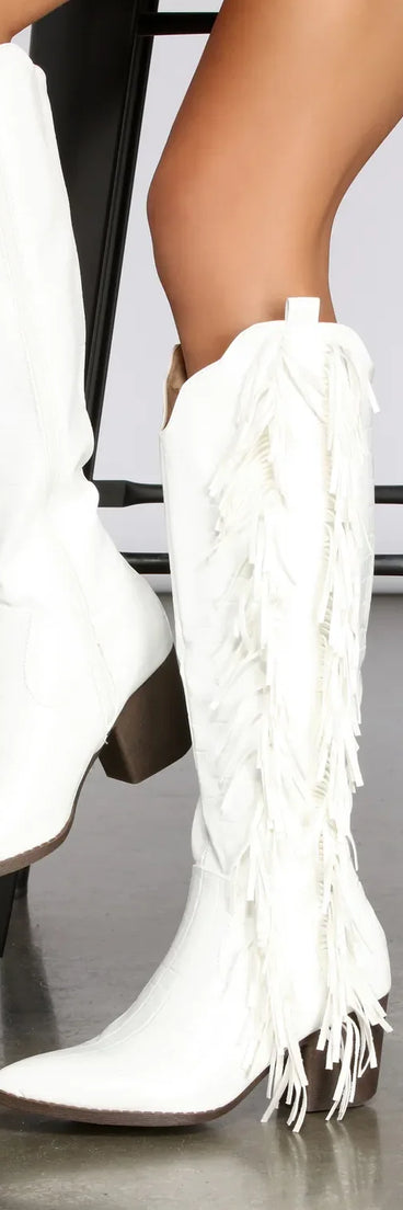 Scoot N' Boogey Fringe Cowboy Boots