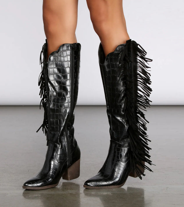 ショートブーツ・ブーティ Cowboy Boots in Black Synthetic Leather WOMENS_EMBROIDERY_AND_STUDS_BL