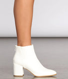 So Sleek Block Heel Booties