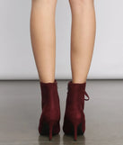 Sleek and Chic Lace Up Stiletto Booties