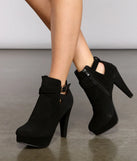 Chic Moment Nubuck Stiletto Bootie