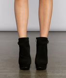 Chic Moment Nubuck Stiletto Bootie