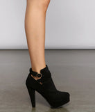 Chic Moment Nubuck Stiletto Bootie