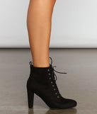 Essential Faux Suede Lace Up Booties