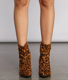 Fierce Fashionista Heeled Sock Booties