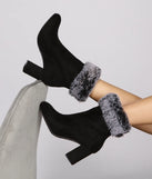 Faux-Ever Fashionable Block Heel Booties