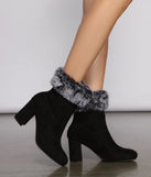 Faux-Ever Fashionable Block Heel Booties