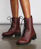 Elevated Basic Faux Leather Combat Booties
