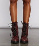 Elevated Basic Faux Leather Combat Booties