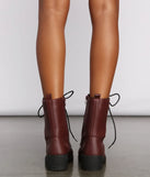 Elevated Basic Faux Leather Combat Booties