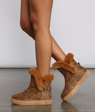 Cheetah Print Faux Suede Booties