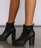 Wild N' Free Faux Leather Lug Booties