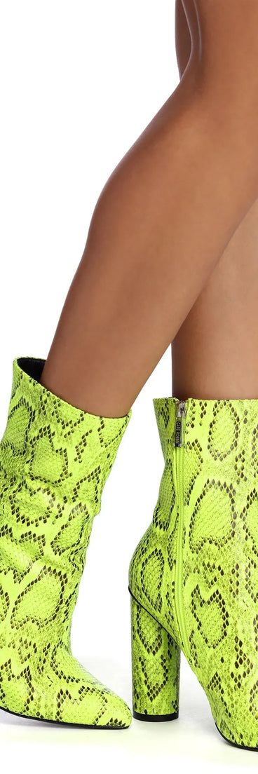 Snake My Way Booties