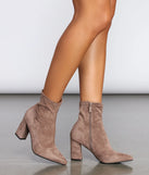 Stride In Faux Suede Booties