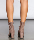 Stride In Faux Suede Booties