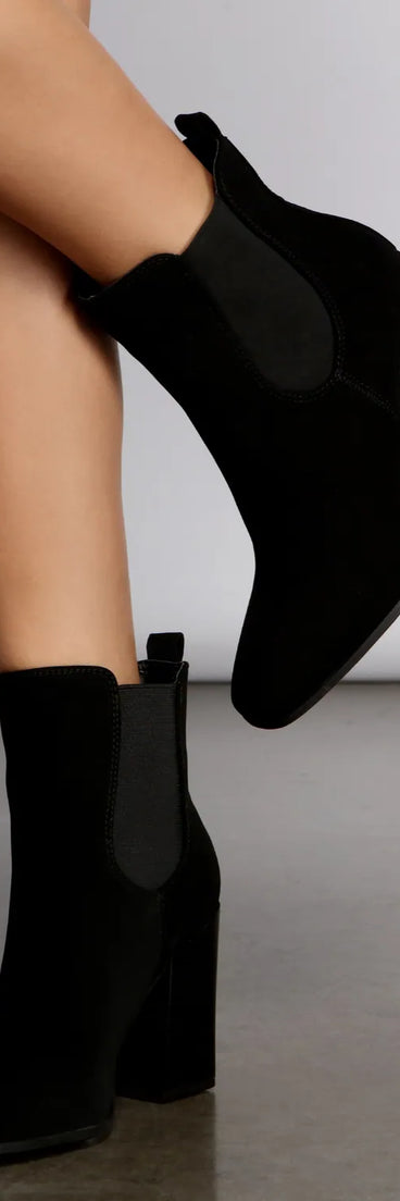 Keep It Chic Block Heel Booties