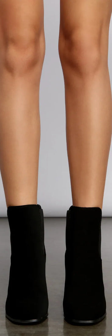 Keep It Chic Block Heel Booties