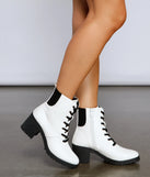 Don't Call It A Throwback Lace-Up Combat Boots