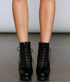 Take It On Lace-Up Booties