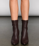 VIP List Faux Leather Booties