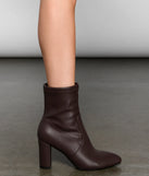 VIP List Faux Leather Booties