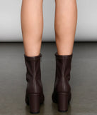 VIP List Faux Leather Booties