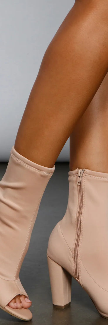 Major Style Moment Peep Toe Booties