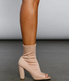 Major Style Moment Peep Toe Booties