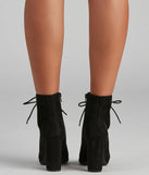 Perfect Peep Lace-Up Booties