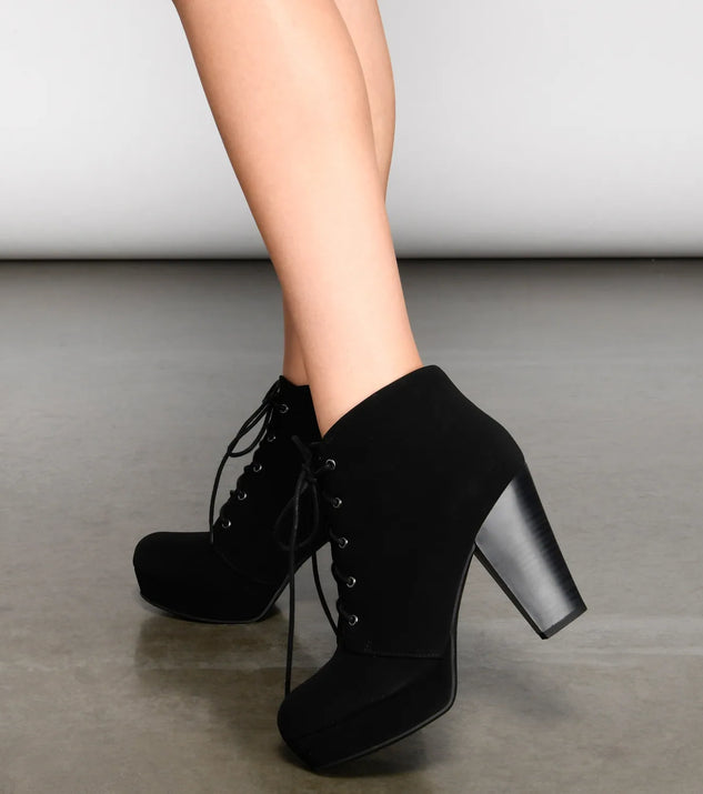 All The Drama Platform Booties