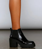 A Trendy Vibe Lug Sole Booties