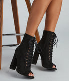 It Girl Lace-Up Booties