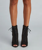 It Girl Lace-Up Booties