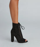 It Girl Lace-Up Booties