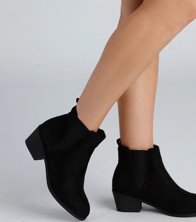 Chic Essential Low Heel Booties