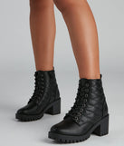 Everyday Edgy Lace-Up Booties