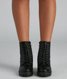 Everyday Edgy Lace-Up Booties